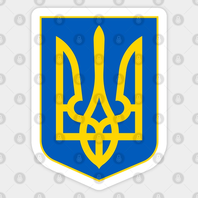 Coat of Arms of Ukraine Sticker by COUNTRY FLAGS